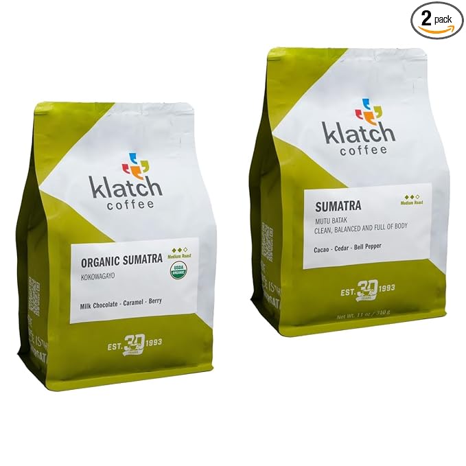 Bean Box Sampler - Roasted by Klatch 2-Pack Freshly Ground Coffee Gourmet Coffee
