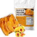 SIJIYUNLI-Dried Yellow Peach 500g/17.6oz Dried Slices Gluten Free and Vegan Free Preserved Peach Fruit Suitable for Snacks and Baking Sweet and Sour Preserved Ideal for Breakfast and Desserts