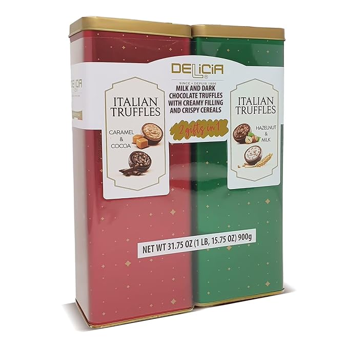 Delicia Duo-Pack Italian Truffles 15.87 Ounce (2 Count)