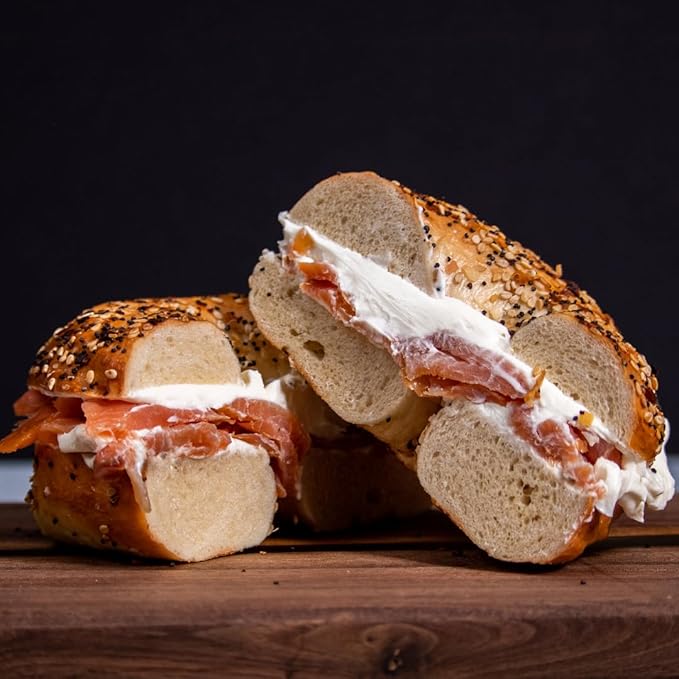 Just Bagels Plain Bagels - 8 Packs Of 6 Bagels Per Pack - 48 Total Non-GMO