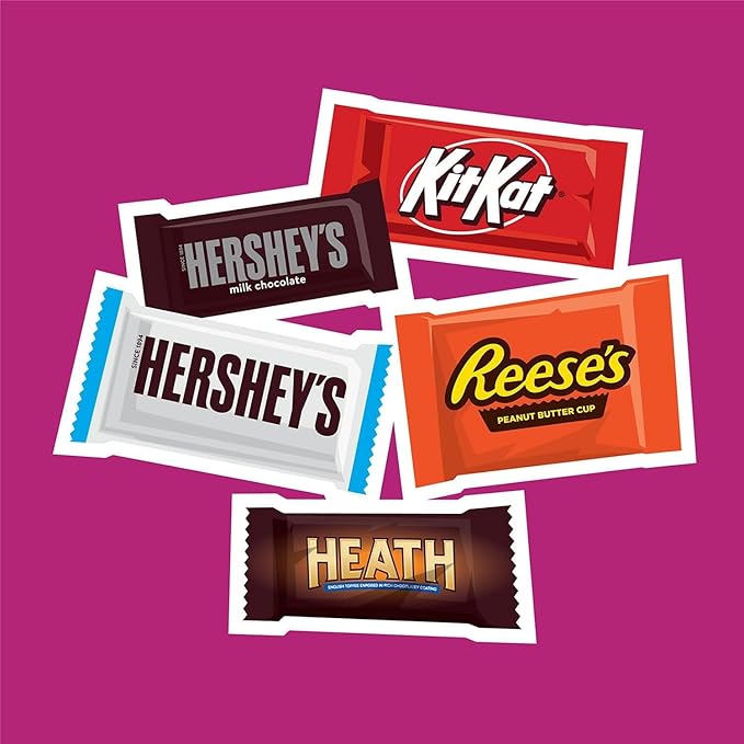 Hershey's Assorted Chocolate Factory Favorites Snack Size Candy 155 Pieces