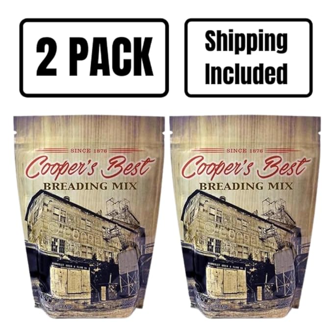 Cooper's Best Breading Mix | All Purpose Breading for Meat Seafood or Vegetables | 2.5 lb Bag | 2 Pack | CB1015