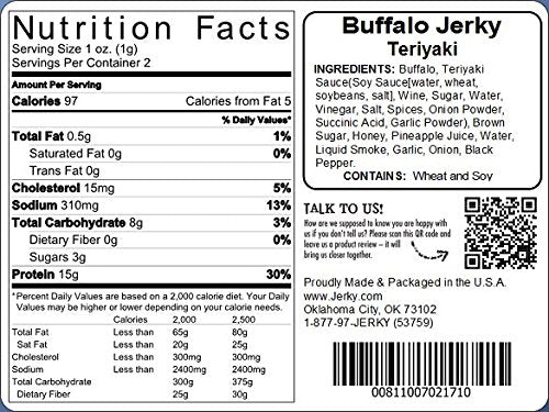 Jerky.com Exotic Buffalo Jerky Sampler - Wild Game Meat Snacks Exotic Snacks High-Protein All-Natural No Added Preservatives - Healthy Snacks for Adults - 1.75 oz. (Pack of 3)