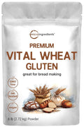 Premium Vital Wheat Gluten 6lbs Powder | Great for Bread Making &amp Seitan | 24g High Protein Per Serving | Low Carb Baking Flour | Plant Based | Vegan &amp Keto Friendly | Non-GMO