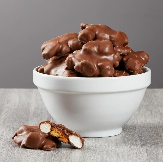 Caramel S’mores Clusters 26.3 oz (Pack of 2) - Graham Crackers &amp Marshmallows Drenched in Milk Chocolate and Caramel - Sweet &amp Crunchy Gourmet Snack