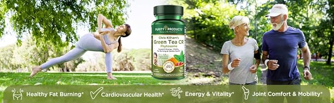 Purity Products Green Tea CR w/Phytosome Technology for Boosted Bioavailability from Chris Kilham 60 Capsules