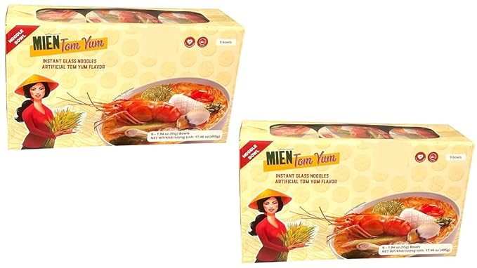 Asia Style Instant Noodles (2 CASE SET INSTANT CLEAR NOODLES TOMYUM BOWL)