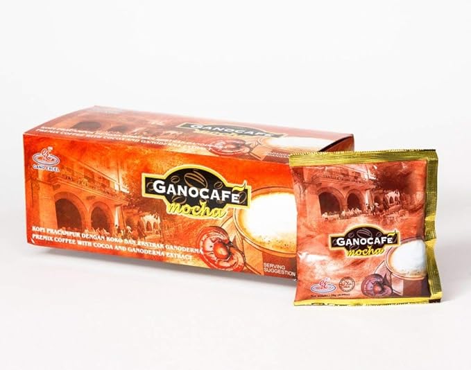 Value buy Gano Excel Mocha Coffee Ganoderma Lucidum Extract (1 Box = 15 sachets) (3x15)