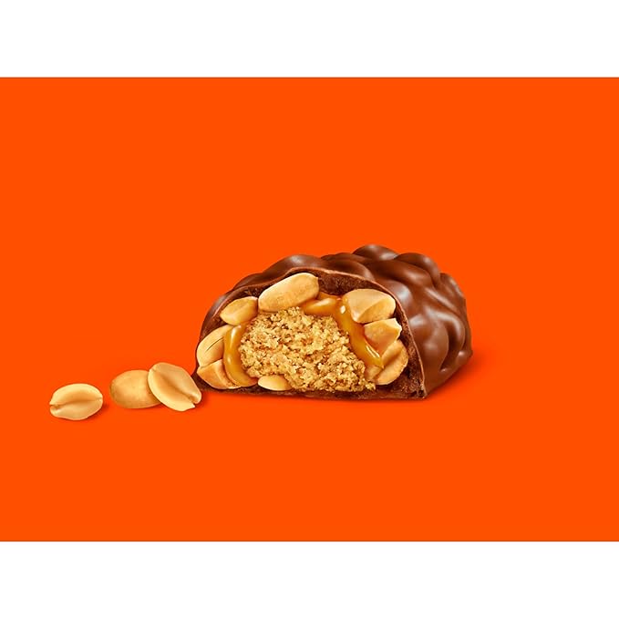 REESE'S NUTRAGEOUS Chocolate Peanut Butter Caramel and Peanut Candy Bars 1.66 oz (18 Count)