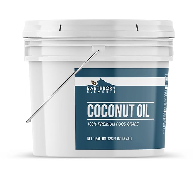 Earthborn Elements Coconut Oil (1 Gallon) Non-Hydrogenated Food Grade Always Pure (128 Fl Oz)