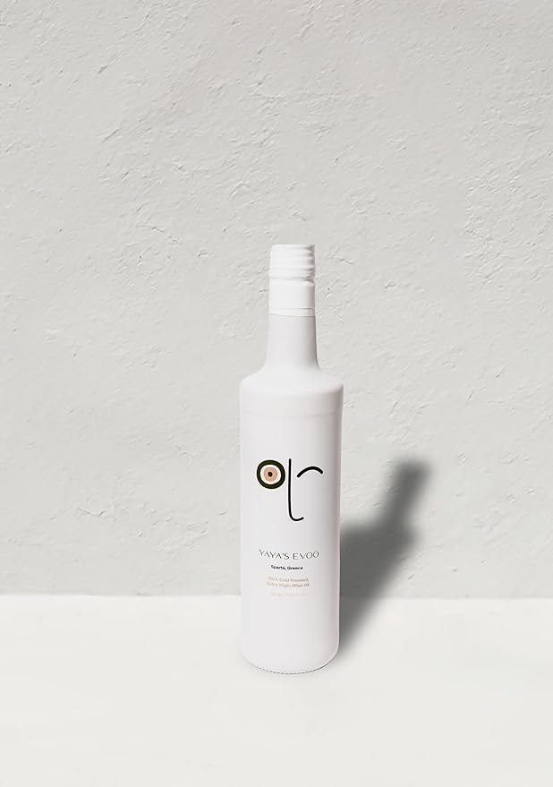YAYA'S EVOO - Cold Pressed Extra Virgin Olive Oil Staight from Greece. 100% Pure EVOO Natural Superfood High Antioxidant Polyphenol Rich (500ml)