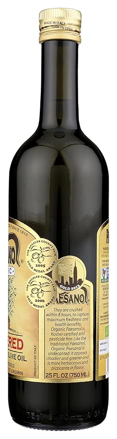 Paesano Oil Olive Extra Virgin Organic 25 Fl Oz