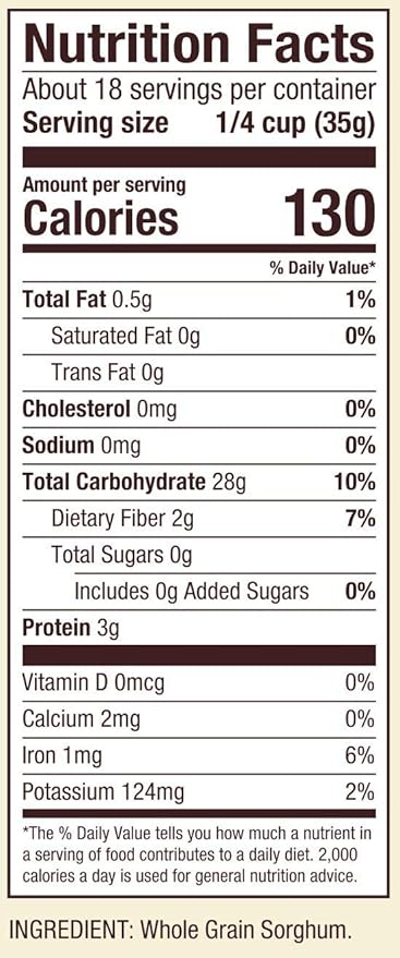 Bob's Red Mill Sorghum Flour 22oz (Pack of 4) - Whole Grain Vegan Kosher