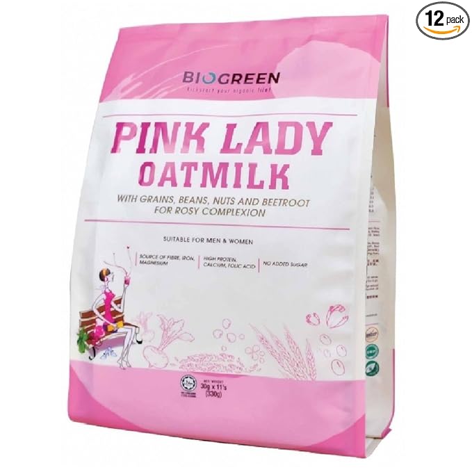 Biogreen Pink Lady Oatmilk 330g (12 Pack)