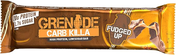 Grenade Carb Killa High Protein and Low Sugar Candy Bar Fudged Up 60 g 12 Count(Pack of 1)