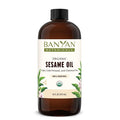 Banyan Botanicals Organic Unrefined Sesame Oil – Rich &amp Warming Ayurvedic Massage Oil for Body &amp Scalp – Traditional Abhyanga Oil for Deep Tissue Grounding &amp Recovery – 16 oz – USDA Organi