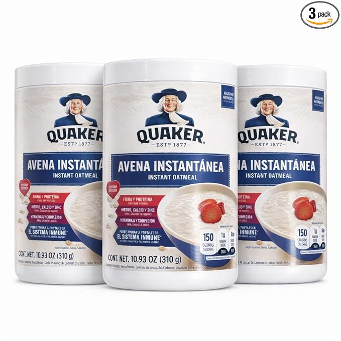 Quaker Avena Instantanea - Instant Oats Pack of 3 10.93 oz