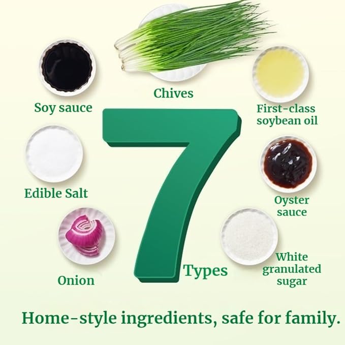 Scallion Oil Noodle SaucSesame Scallion Oil Noodle SauceAuthentic Chinese Flavor Ready-to-Use Stir Fry Sauce for Noodles Rice &amp Dumplings 8.4oz/240g (Two bottle combination pack)
