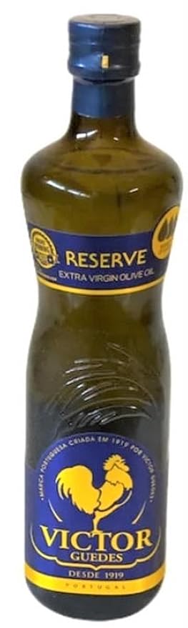 Pure Extra Virgin Olive Oil - Virgin Olive Oil - Aceite de Oliva Extra Virgen Premium EVOO - Victor Guedes El Gallo Reserve 0.5 Acidity Tradition Since 1919 by Serendipity Life (750ml)