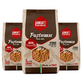Great Low Carb Co. Keto-Friendly Italian Pasta Set 0-5g Net Carbs High Protein High Fiber Low Carb Low Calories Made in Italy (3 Pack Penne 8oz bag)
