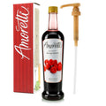 Amoretti - Raspberry Beverage Infusion 94 Servings Per Bottle (750 ml) - Drink Mix &amp Water Enhancer with Pump for Flavoring Cocktails Waters Teas and other Beverages Preservative Free