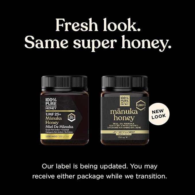 Manuka Honey UMF 25+ (MGO 1200+) 100% Pure New Zealand Certified Ultra Premium Raw 8.8 Oz (250g)