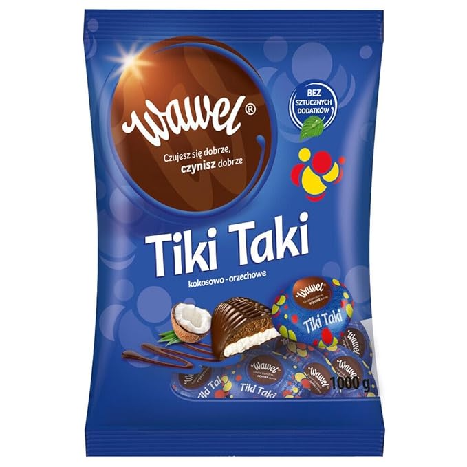 Wawel Tiki Taki Coconut &amp Hazelnut Chocolate Candy 1 kg