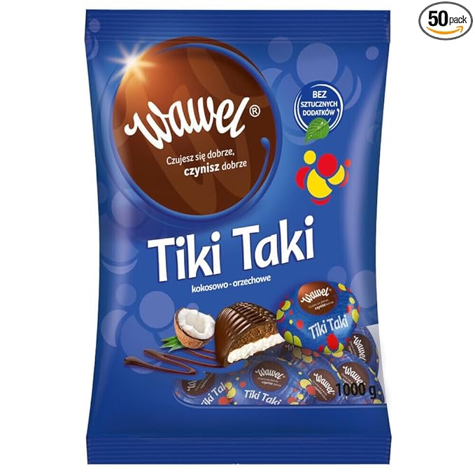 Wawel Tiki Taki Coconut &amp Hazelnut Chocolate Candy 1 kg