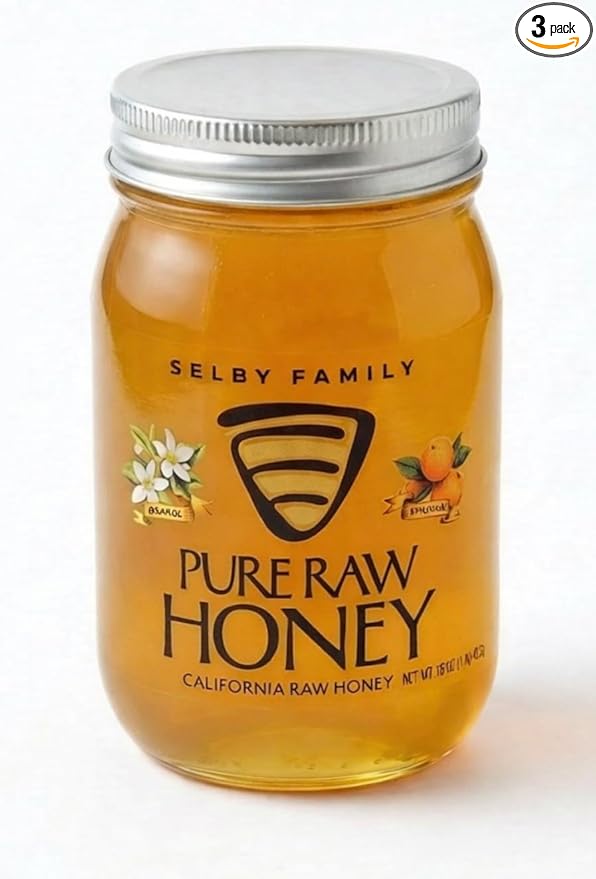 Selby Family Honey – Crystallized Raw California Orange Blossom Honey 16oz | Unfiltered Pure Will Never Go Bad (3)
