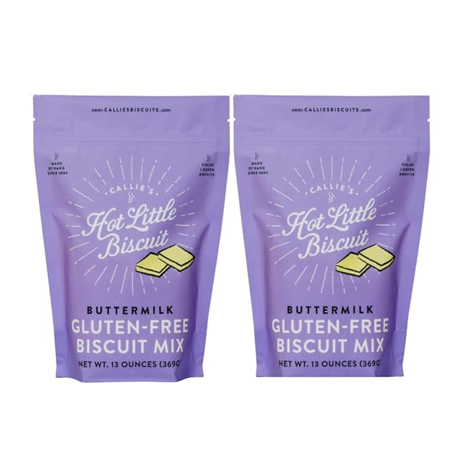 Callie's Hot Little Biscuit Gluten Free Buttermilk Biscuit Mix | Fast Easy Delicious | Southern Recipe | 2 Bags of Gluten Free Biscuit Mix | 13oz per bag | Makes 24 Biscuits