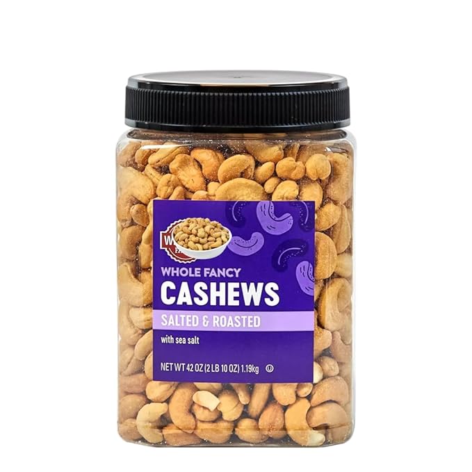 Whole Fancy Cashews Roasted and Salted 42 oz (42 OZ (1 Pack))
