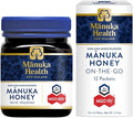 Manuka Health Bundle UMF 13+/ MGO 400+ Manuka Honey (8.8oz Jar) and UMF 6+/MGO 115+ On-The-Go Packets (12 Count) Superfood Authentic Raw Honey from New Zealand