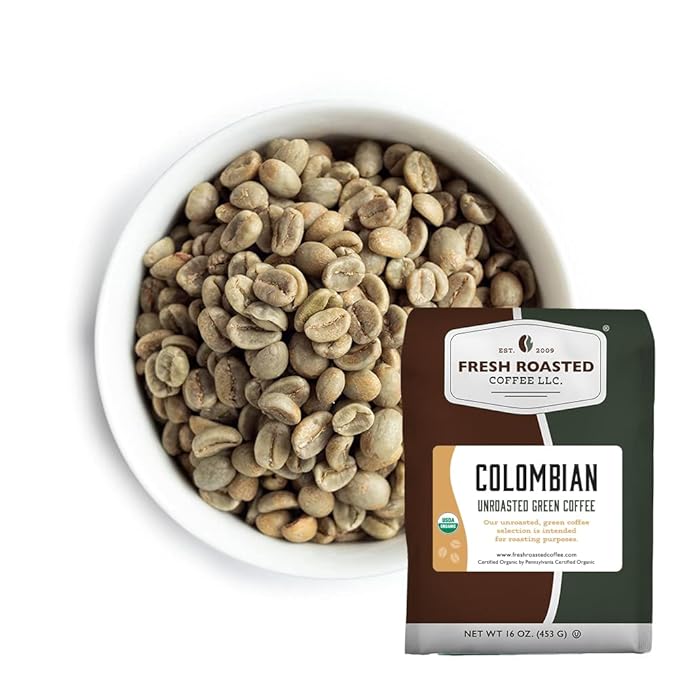 Fresh Roasted Coffee Unroasted Organic Explorer Home Roasting Starter Kit | USDA Organic Kosher | 4 one-pound bags