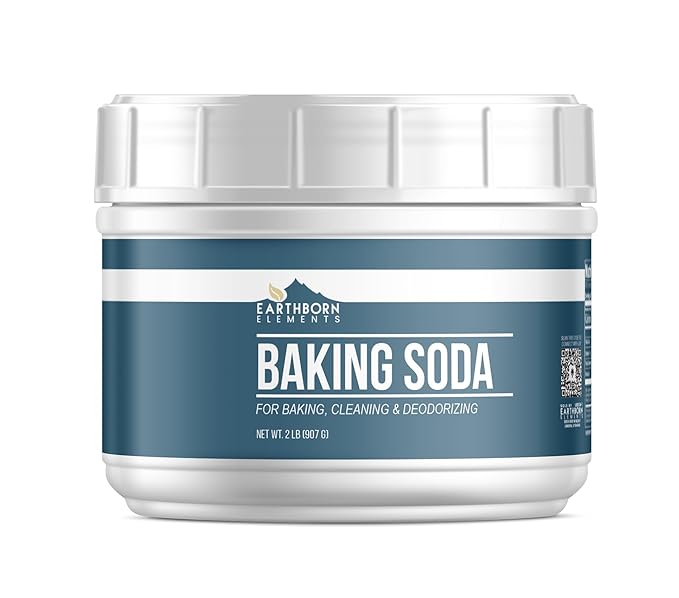 Earthborn Elements Baking Soda (2 lb) Sodium Bicarbonate Cooking Cleaning &amp Deodorizing