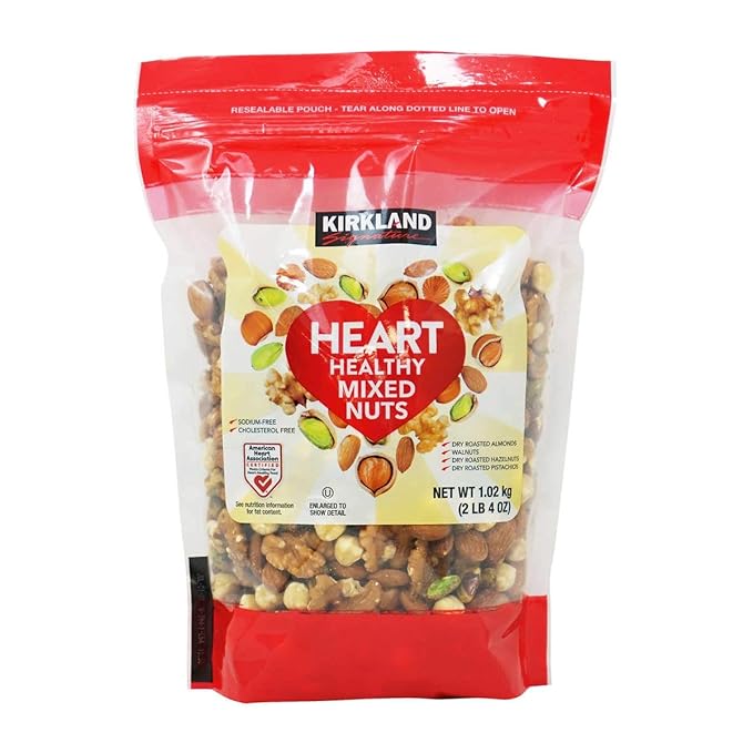 KIRKLAND SIGNATURE Heart Healthy Mixed Nuts 36 Ounce 2.25 Pound (Pack of 1)