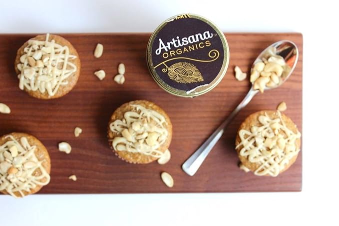 Artisana Organics Raw Cashew Butter 14 oz (6 Pack). Just One Ingredient No Sugar Added Vegan and Paleo Friendly Non GMO.
