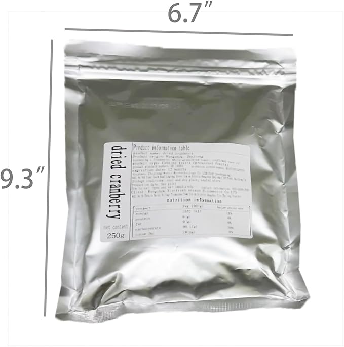 FixtureDisplays® Dried Cranberries Original 8.8 oz Freshly Dehydrated High in Antioxidant Half-Cut Cranberries 15786-1D