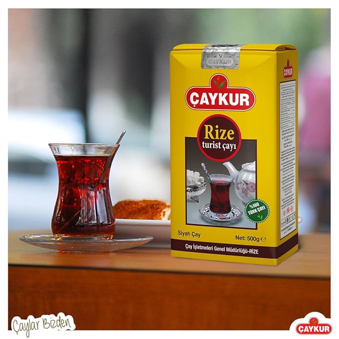ÇAYKUR Premium Turkish Black Tea Bundle Filiz Caycicegi Altinbas &amp Rize Traditional Loose Leaf Black Tea Set of 4 each 500g / 17.6 Oz
