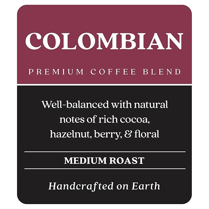 Copper Moon Medium Roast Whole Bean Coffee Colombian Blend 2 Lb