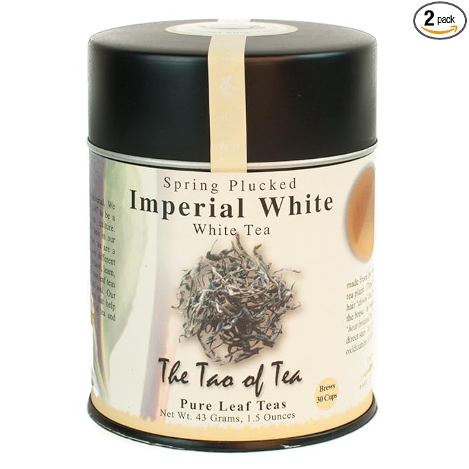 The Tao of Tea Imperial White Tea Loose Leaf 3.5-Ounce Tins (Pack of 2)