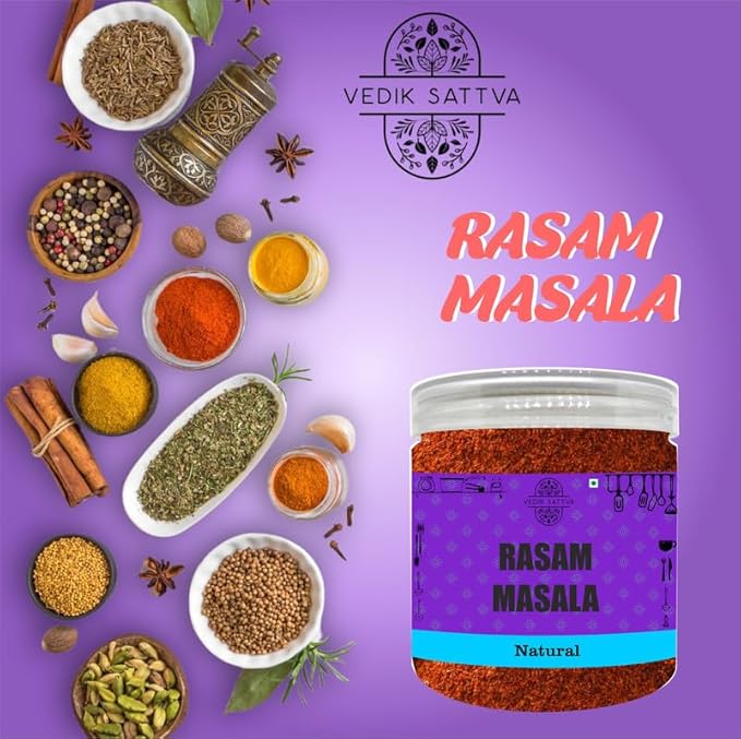Vedik Sattva Natural Rasam Masala 10.58 OZ / 300 GM | Pack Of 1 Box