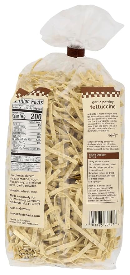 Al Dente Garlic Parsley Fettuccine 24x 12 Oz