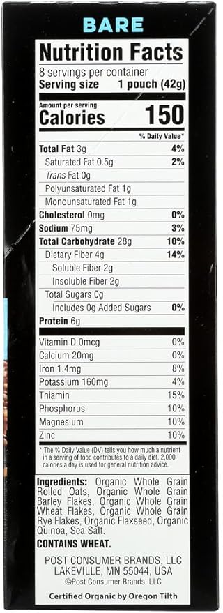 Better Oats - Better Oats Bare 8 Pouches (6x11.8 OZ)