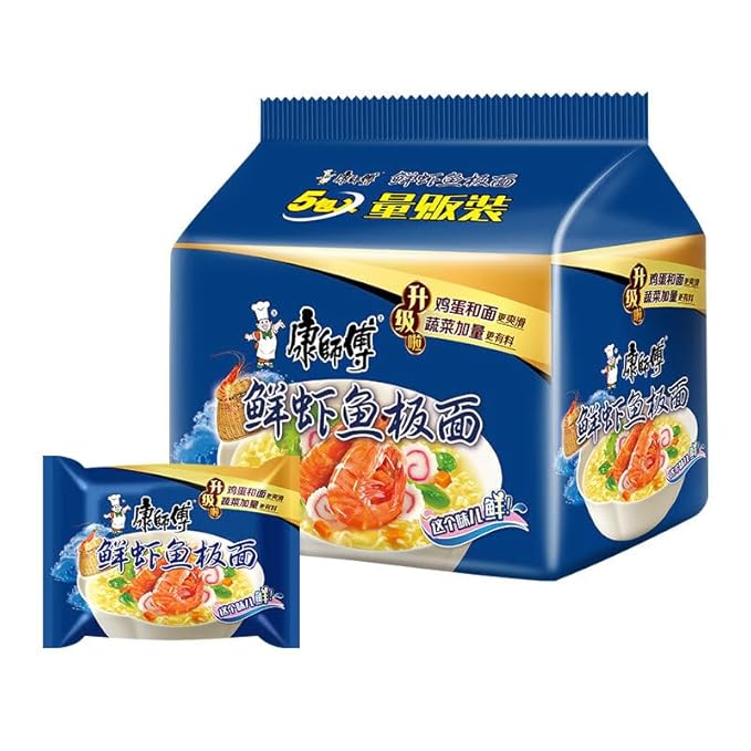 Chinese food Instant noodles 康师傅 方便面 经典面 五连包98g*5 泡面袋装