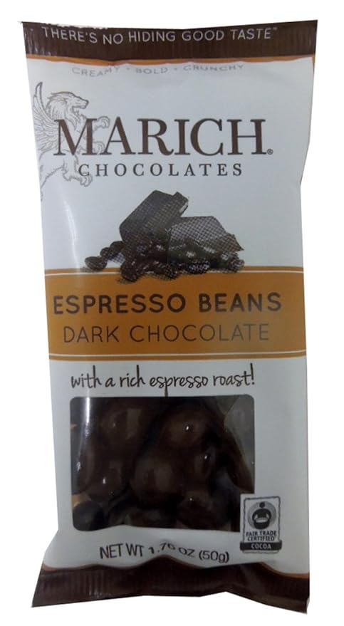 Marich Chocolate Espresso Beans 1.76-Ounce (Pack of 12)