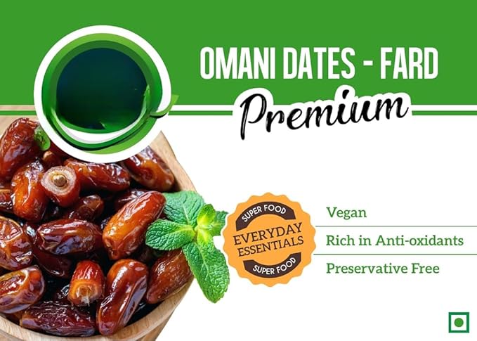 Generic Premium Omani Dates (Khajoor) Healthy &amp Nutritious Soft Khajoor | Khajur Rich in Iron Fibre &amp Vitamins- Dry Fruits &amp Nuts - 250 gm