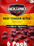 Teriyaki Beef Tender Bites Snack Pack – 6 Count [1 oz Each] High-Protein Low-Fat On-the-Go Snack Bundled by SUPERDEALS with Bonus Mystery Gift