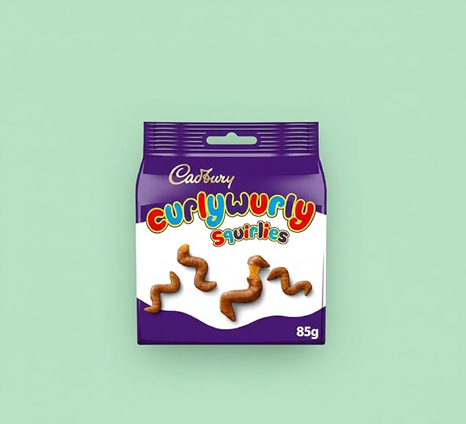 Cadbury Curly Wurly Squirlies Chocolate Bag 85 g - Pack of 10