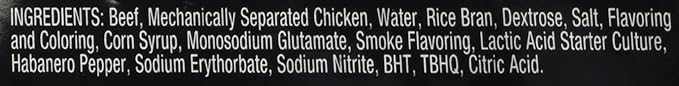 Buffalo Bills Habanero Short Shots (120 beef and chicken 3.5” snack sticks per 30oz bag)