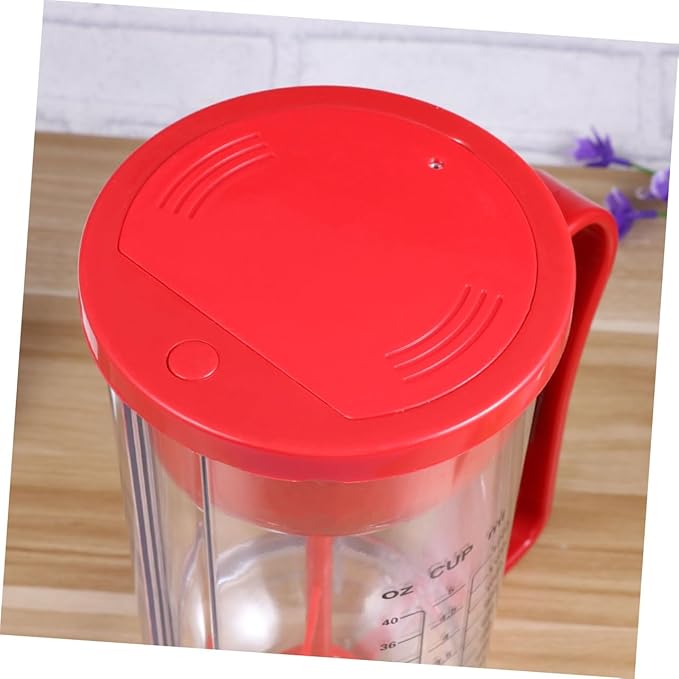 Cabilock Ergonomic Handle Push Button Electric Mixer Pancake Dispenser Non-battery for Baking Grease Separator